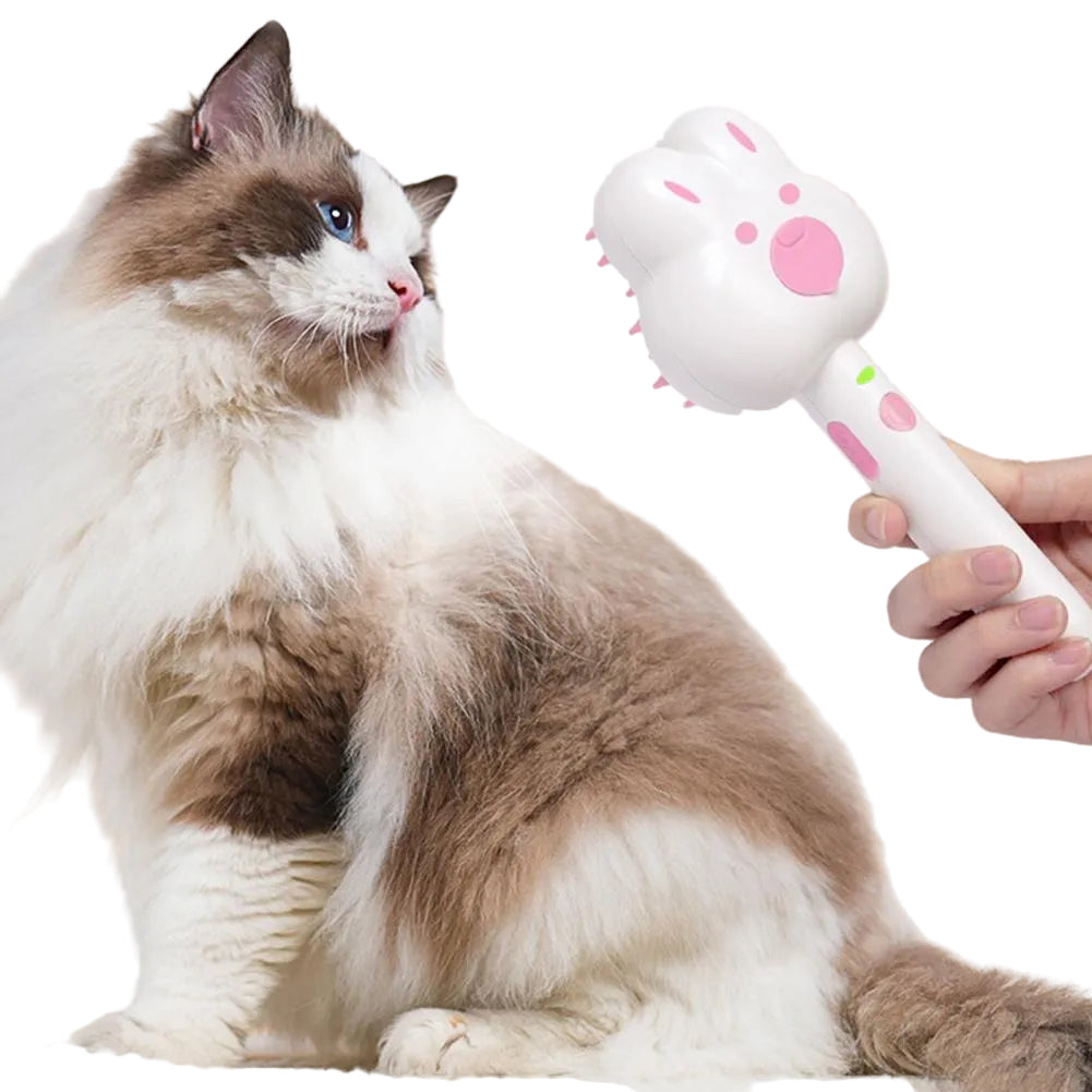 Self-Cleaning Pet Spray Comb Rechargeable Grooming Tool Cats Dogs