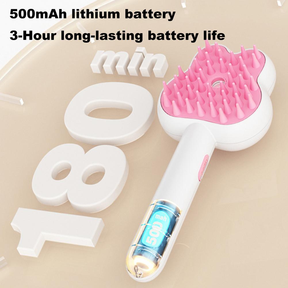 Self-Cleaning Pet Spray Comb Rechargeable Grooming Tool Cats Dogs