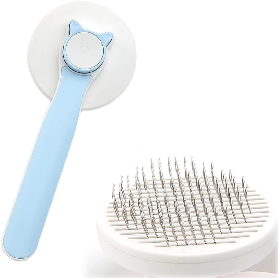 Self-Cleaning Cat and Dog Grooming Brush for Short and Long Coats