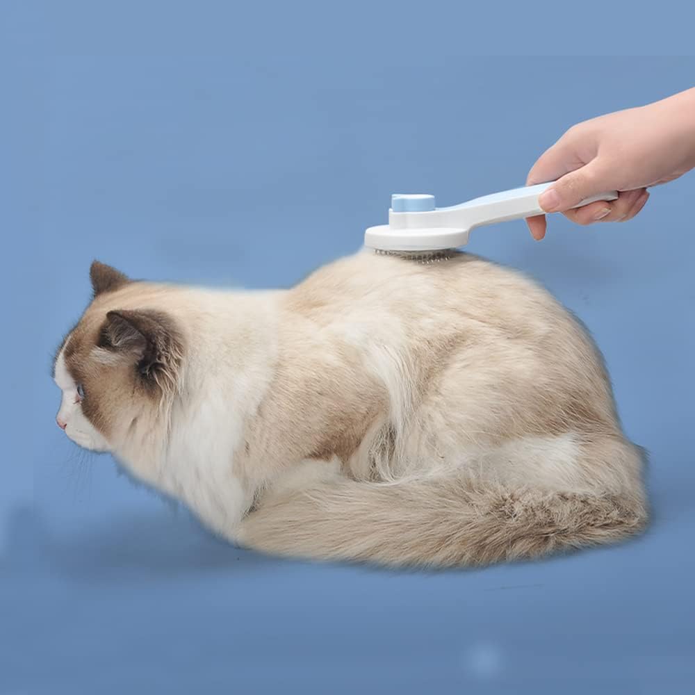Self-Cleaning Cat and Dog Grooming Brush for Short and Long Coats