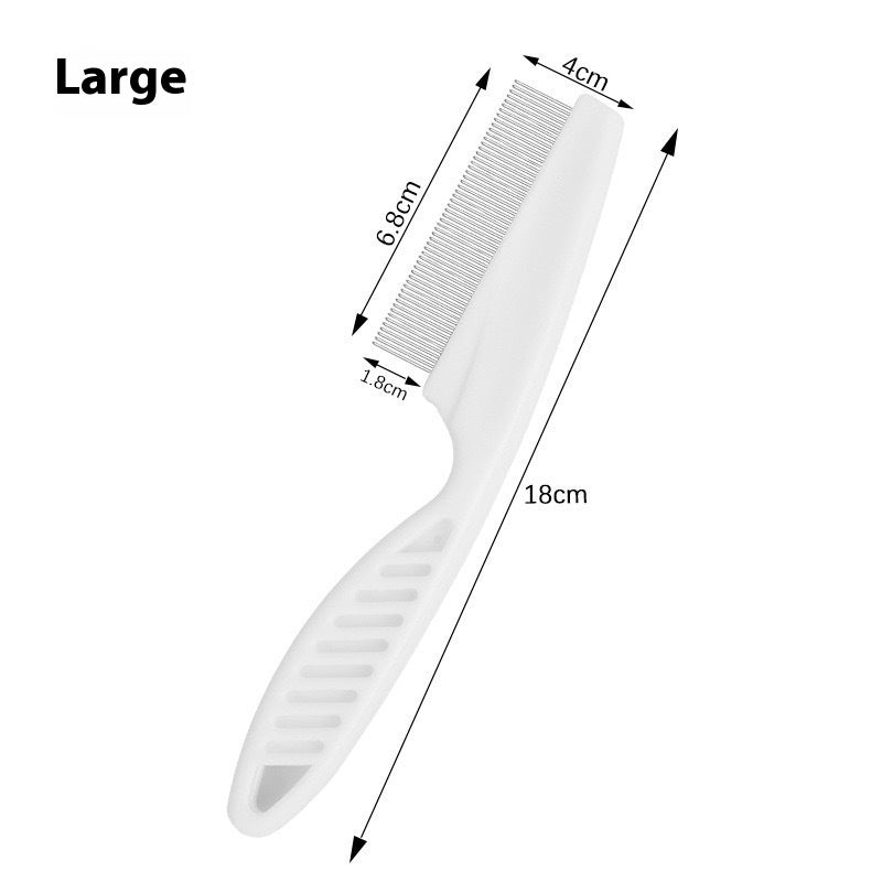 Self-Cleaning Pet Flea Comb Stainless Steel Teeth for Cats and Dogs