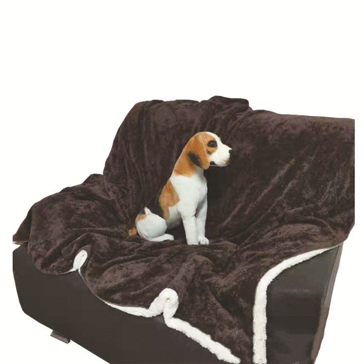 Pet Blanket for Cats and Dogs Two-Tone Fleece Nap Mat S to XL