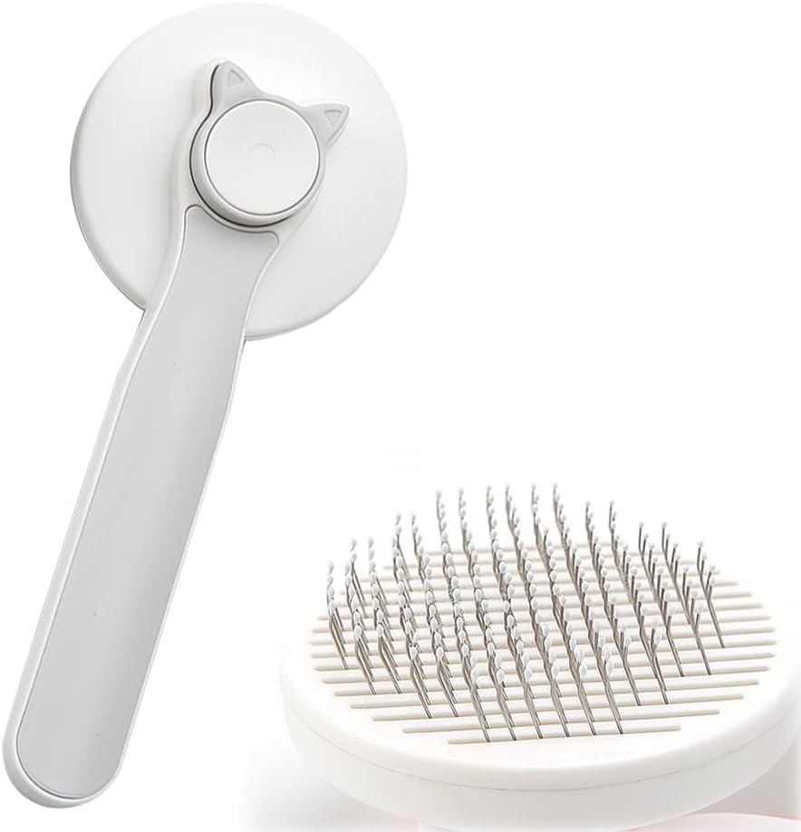 Self-Cleaning Cat and Dog Grooming Brush for Short and Long Coats
