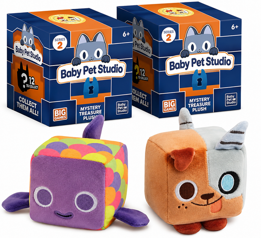 Baby Pet Studio Mystery Treasure Plush – Series 2 Collectible Surprise Soft Toy