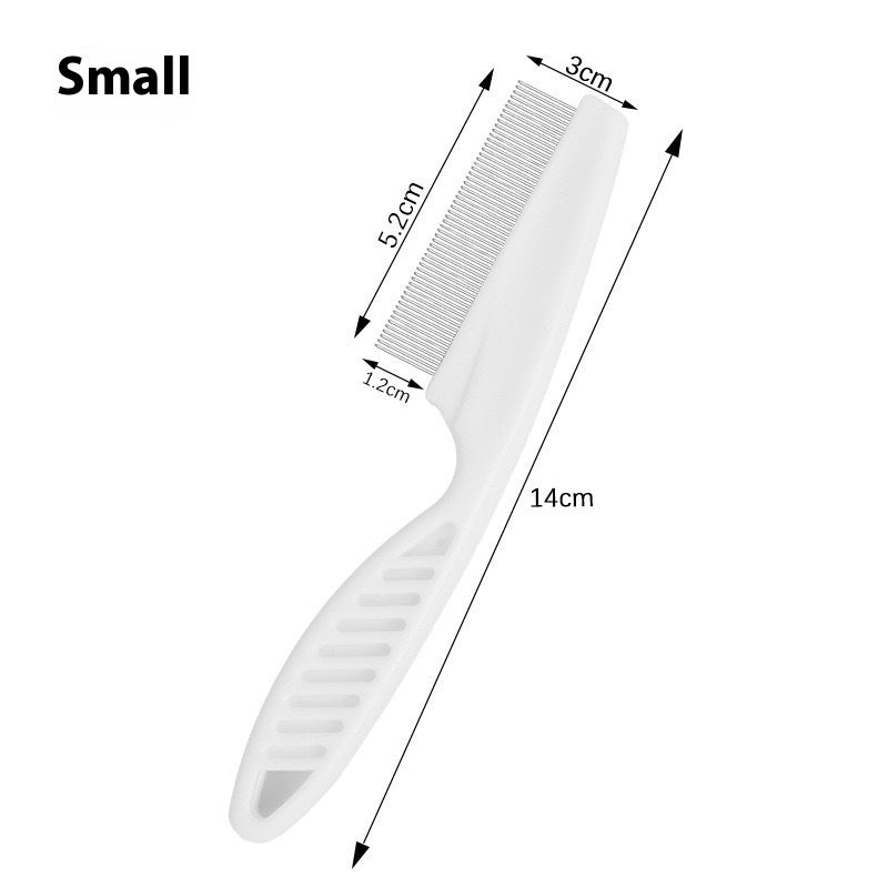 Self-Cleaning Pet Flea Comb Stainless Steel Teeth for Cats and Dogs