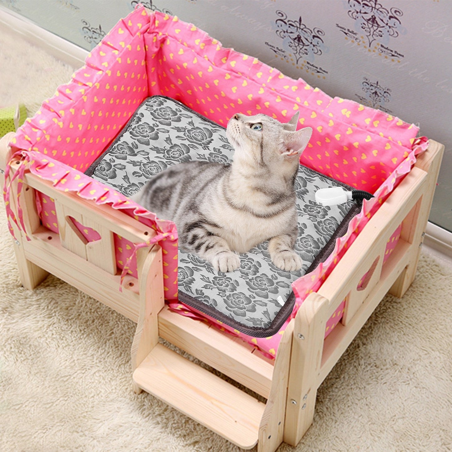 Electric Pet Heating Pad Adjustable Temperature Cats and Dogs