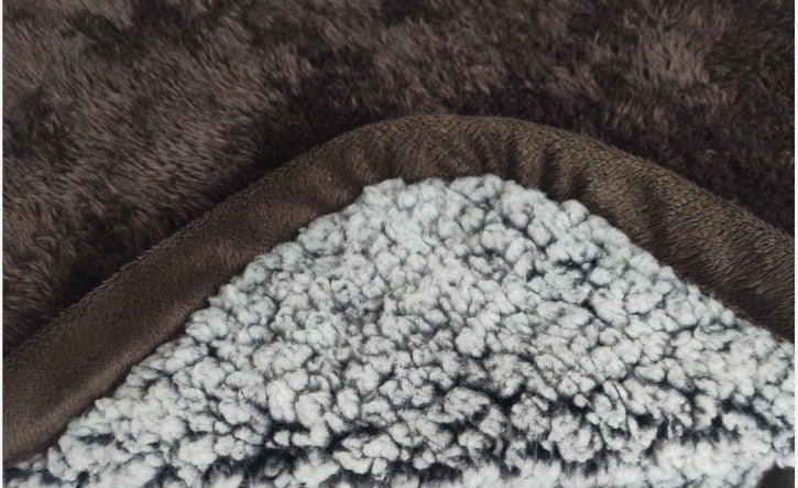 Pet Blanket for Cats and Dogs Two-Tone Fleece Nap Mat S to XL