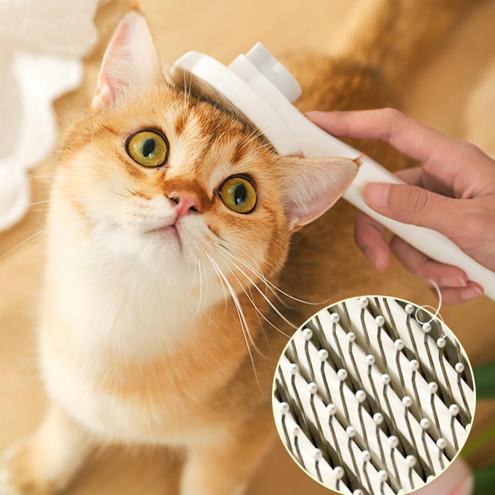 Self-Cleaning Cat and Dog Grooming Brush for Short and Long Coats